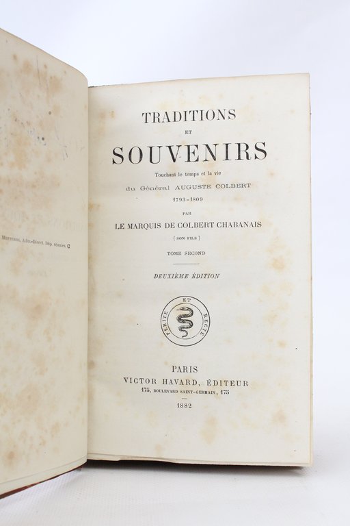 Traditions et souvenirs touchant le temps et la vie du …