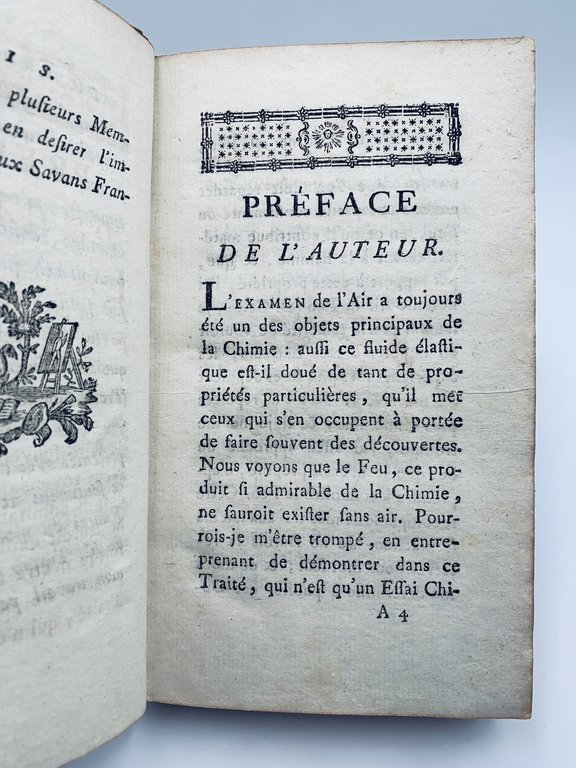 Traité chimique de l'air et du feu