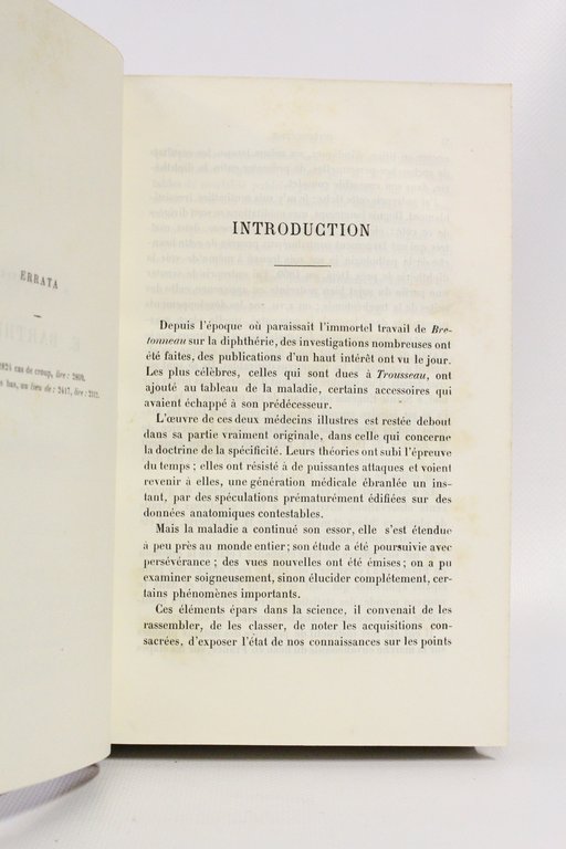 Traité de la diphtérie