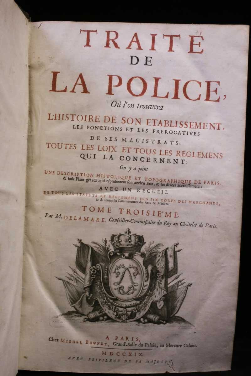 Traité de la police, Où l'on trouvera l'Histoire de son …