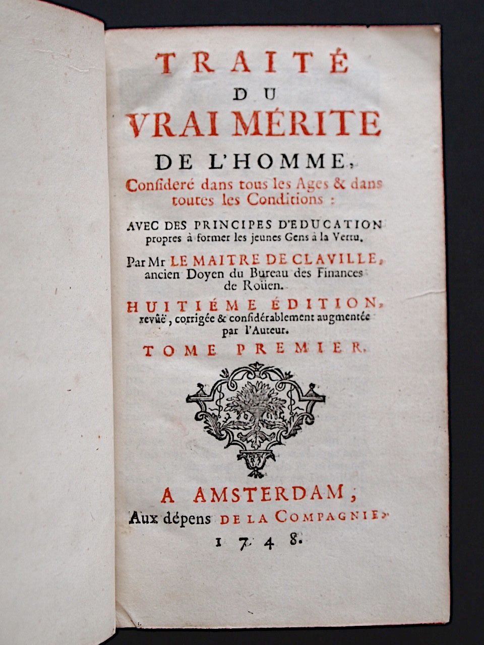 Traité du vrai mérite de l'homme