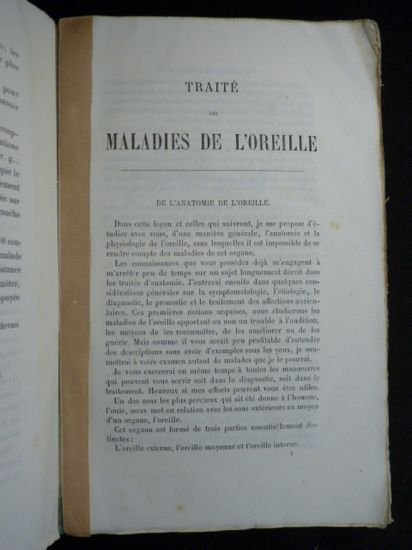 Traité pratique des maladies de l'oreille ou leçons cliniques sur …