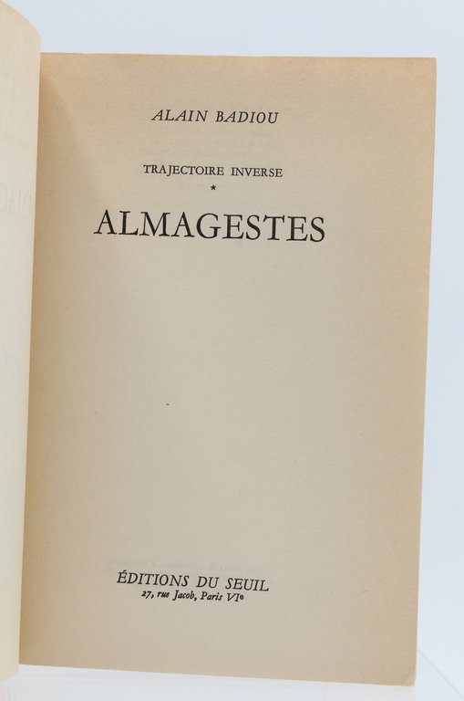 Trajectoire inverse - Almagestes - Portulans