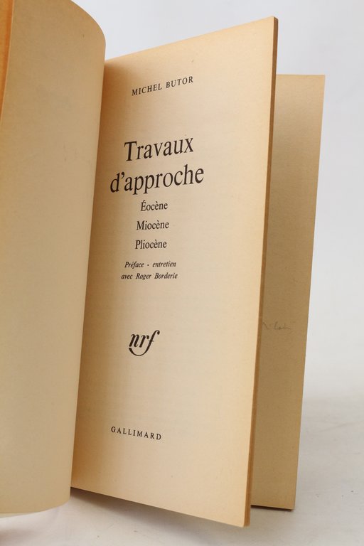 Travaux d'approche. Entretien avec Roger Borderie
