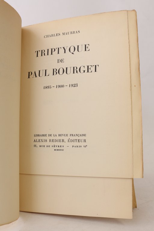 Triptyque de Paul Bourget