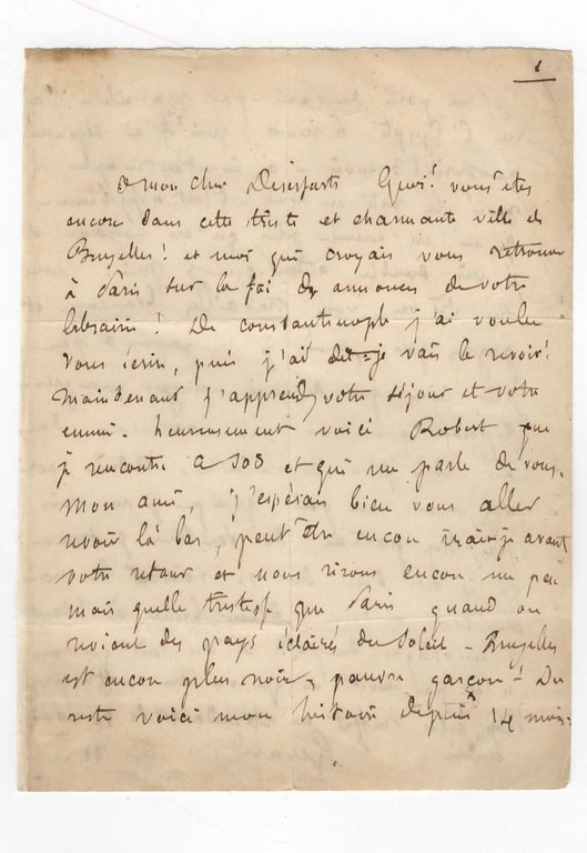 « Quelle tristesse que Paris quand on revient des pays …