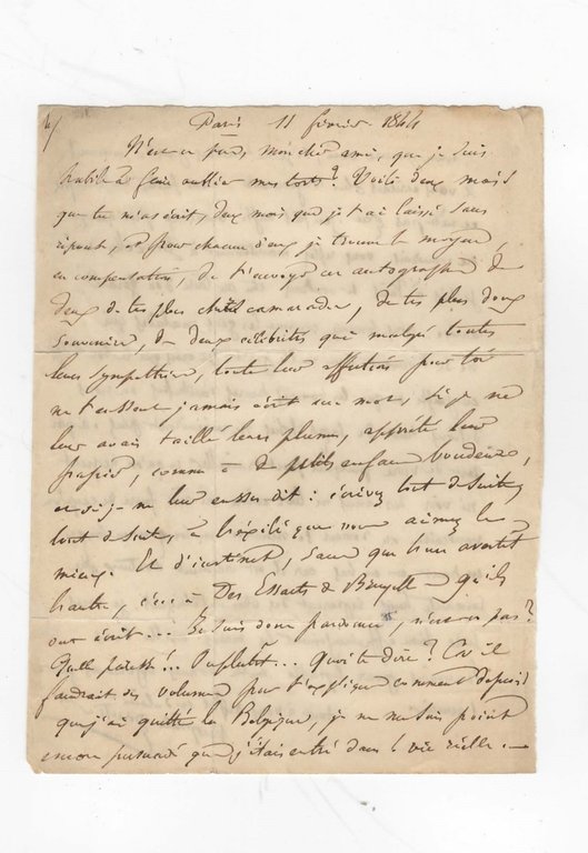 « Quelle tristesse que Paris quand on revient des pays …