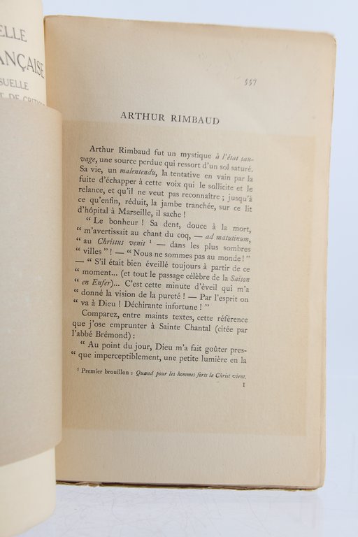 Trois lettres inédites • In La Nrf N°46 de la …