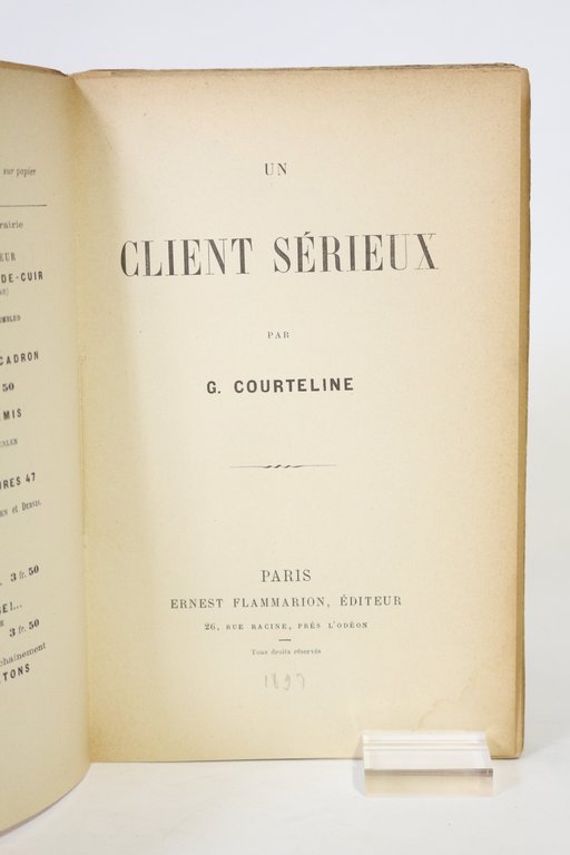 Un client sérieux