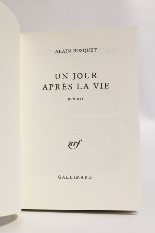 Un jour après la vie