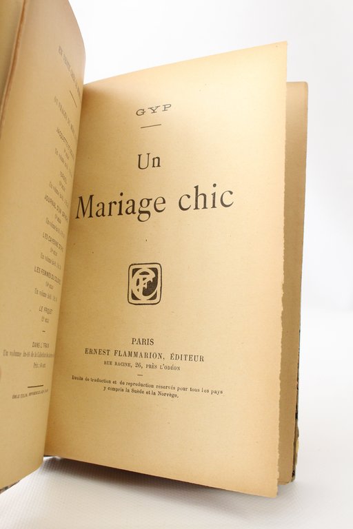 Un mariage chic