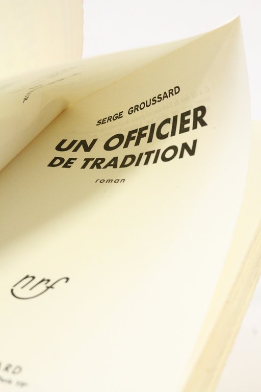 Un officier de tradition