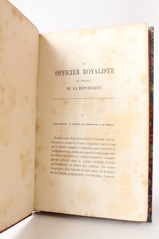 Un officier royaliste au service de la République d'après les …