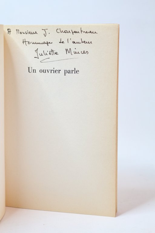 Un ouvrier parle