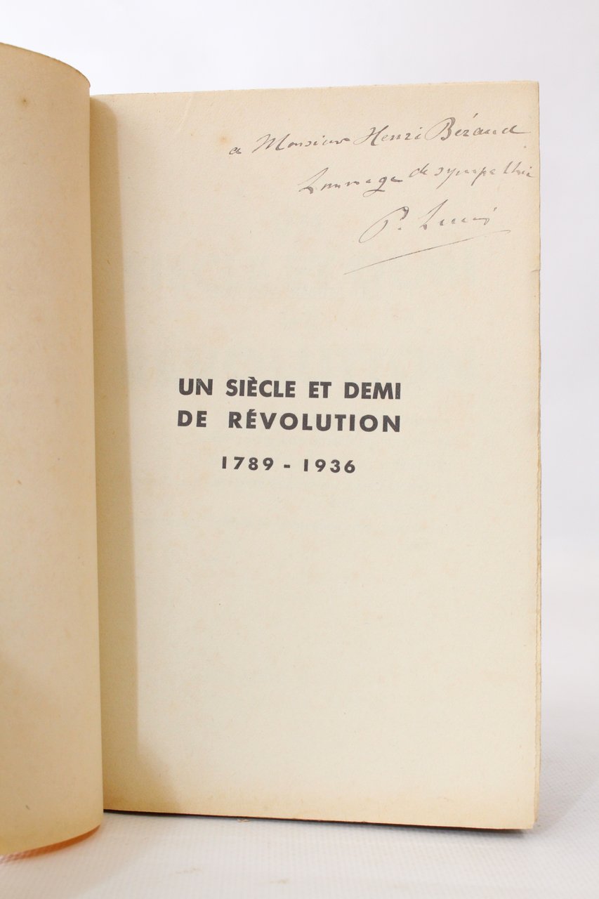 Un siècle et demi de révolution 1789-1936