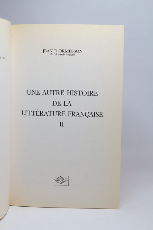 Une autre histoire de la littérature française II