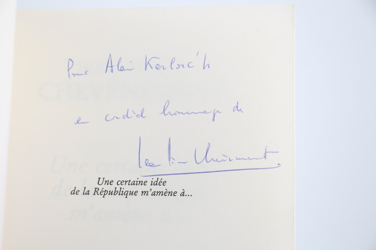 Une certaine Idée de la République m'amène à.