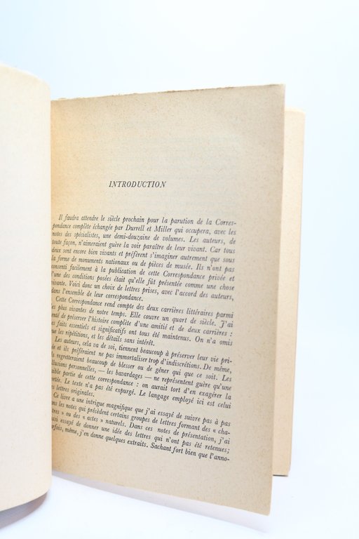 Une correspondance privée, Lawrence Durrell Henry Miller