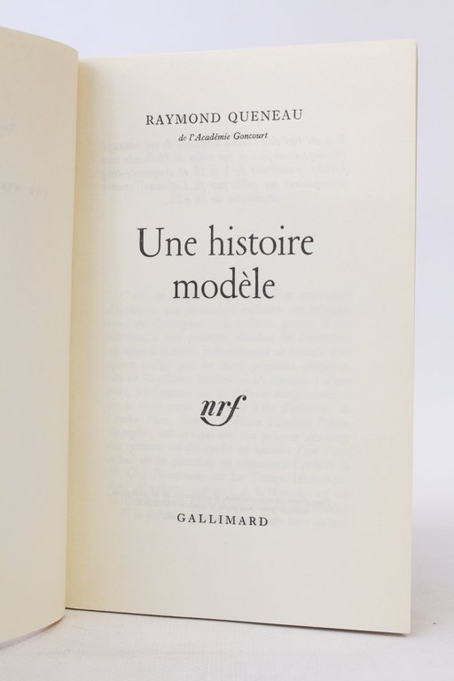 Une histoire modèle