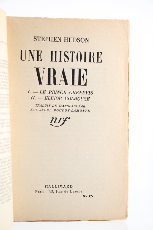 Une histoire vraie