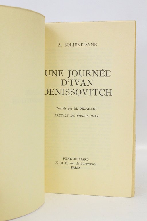 Une journée d'Ivan Denissovitch