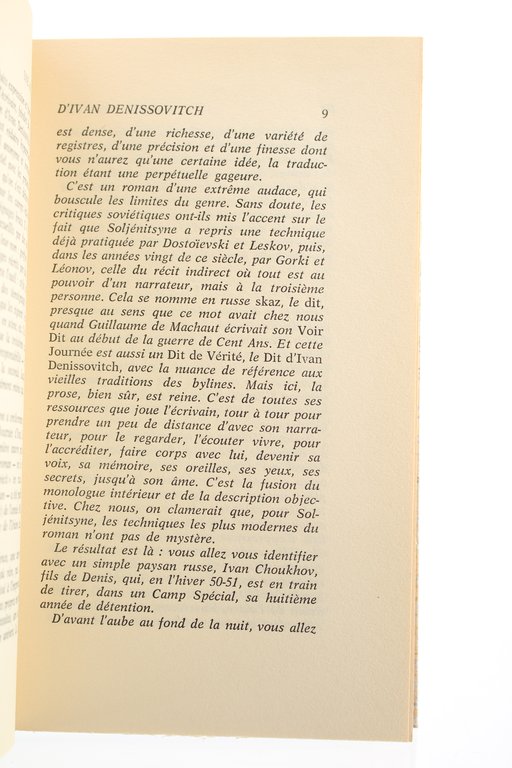 Une Journée d'Ivan Denissovitch