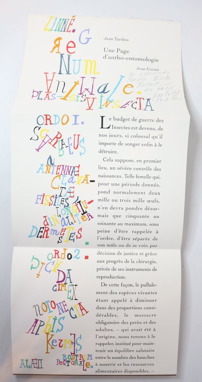 Une page d'antho-entomologie