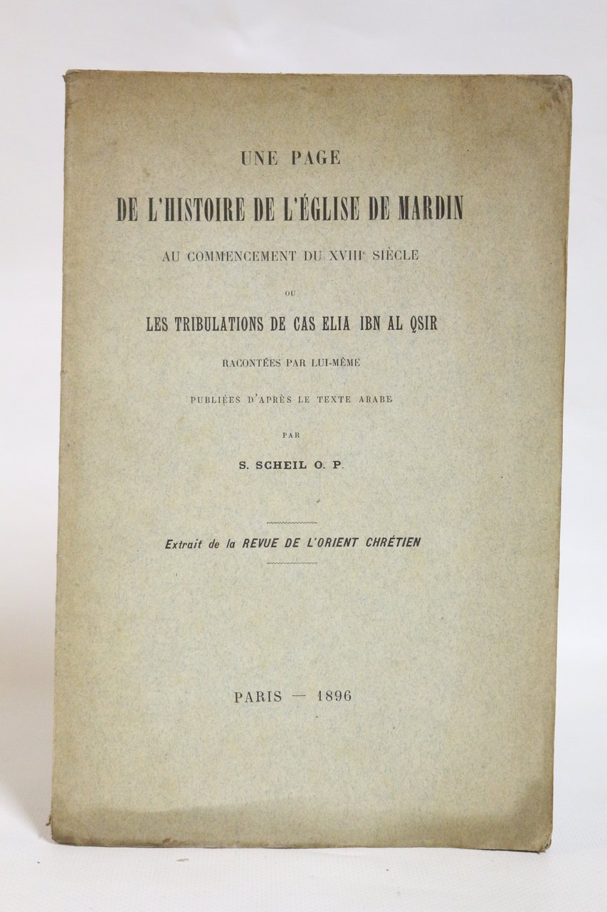 Une page de l'histoire de l'église de Mardin au commencement …