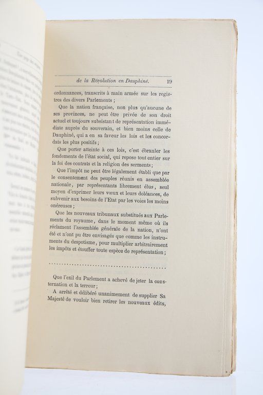 Une Page des Origines de la Révolution en Dauphiné, Gap …
