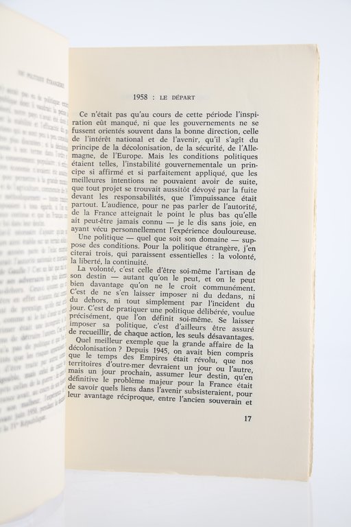 Une Politique étrangère 1958-1969