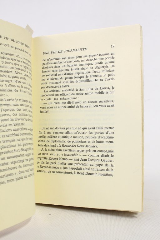 Une vie de journaliste
