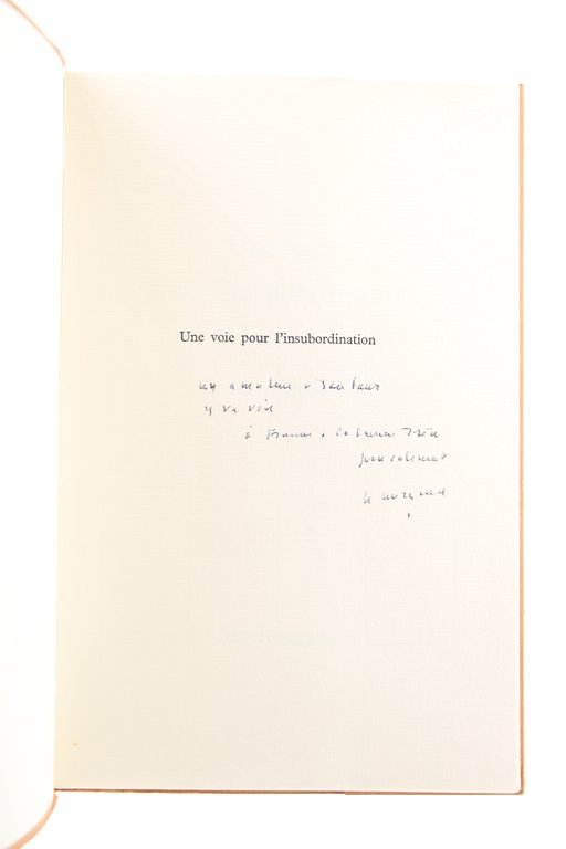 Une Voie d'Insubordination