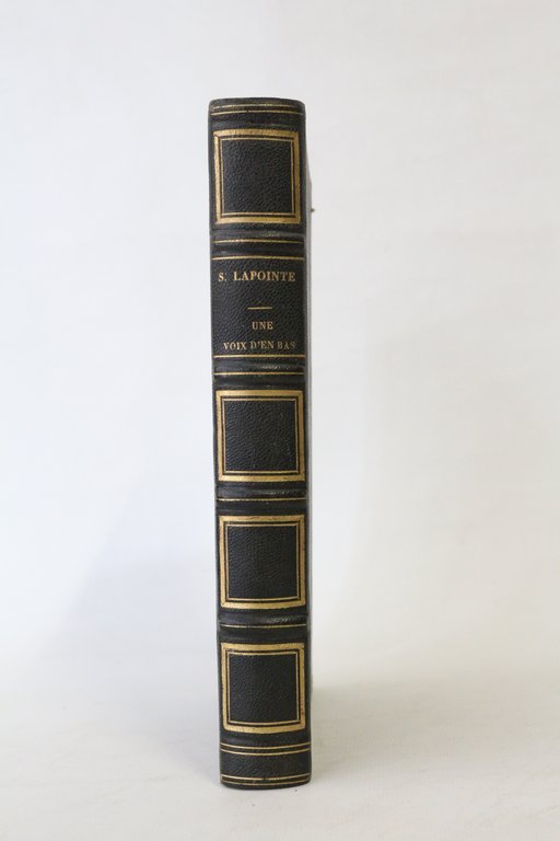 Une voix d'en bas, poésies par Savinien Lapointe ouvrier cordonnier