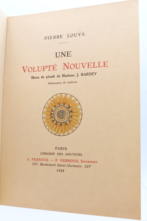 Une volupté nouvelle