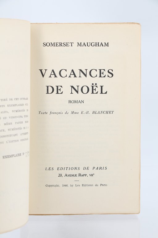 Vacances de Noël