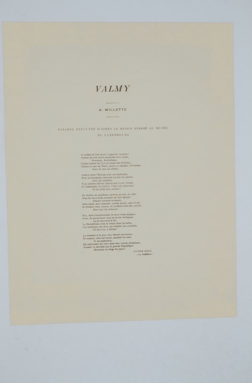 Valmy - Lithographie originale sur Japon - L'Estampe Moderne