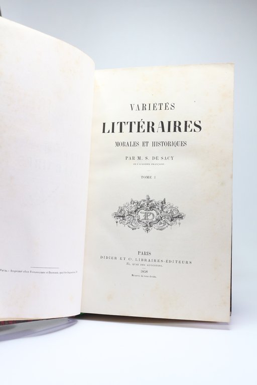 Variétés littéraires morales et historiques