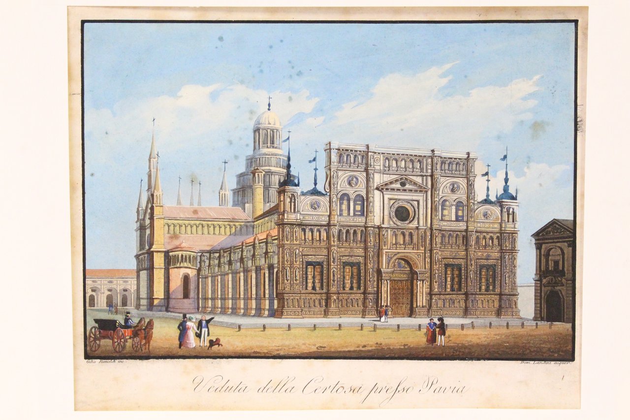 Veduta della Certosa presso Pavia