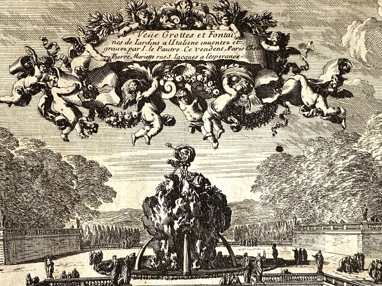 Veue grottes et fontaines de jardins à l'italienne inventez et …