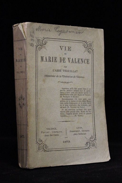 Vie de Marie de Valence