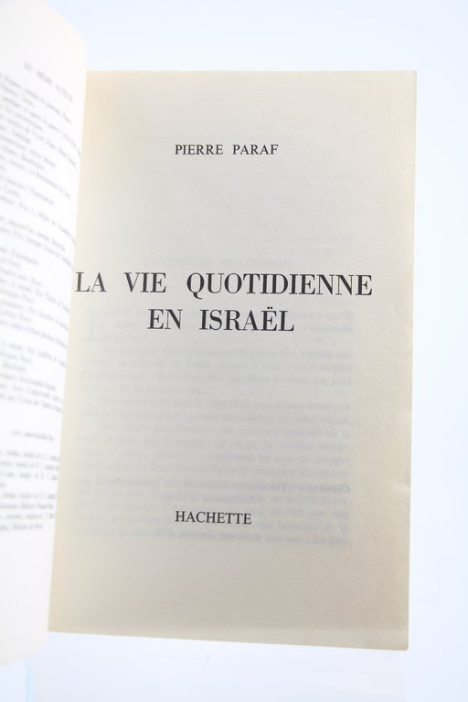 Vies quotidiennes contemporaines en Israël