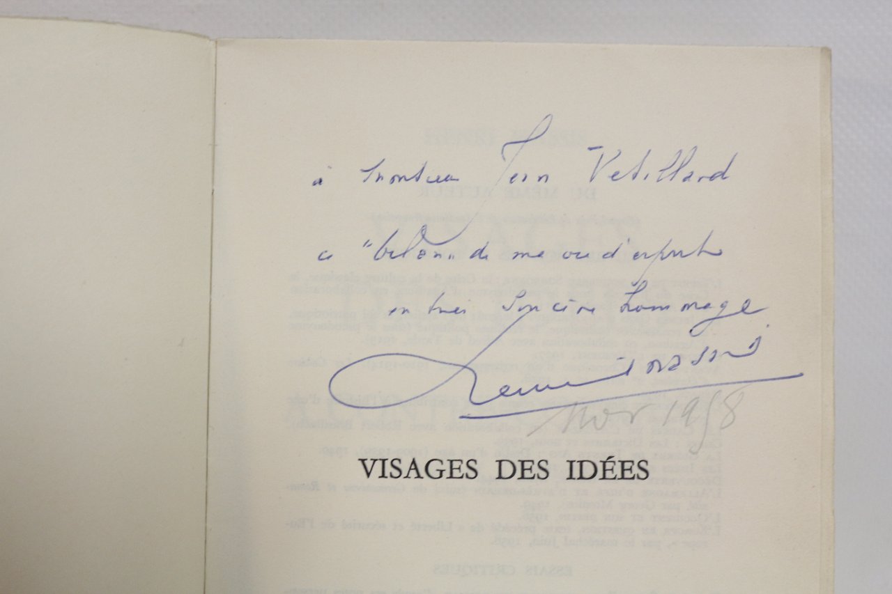 Visage des idées. Thèmes et discussions