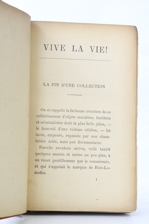 Vive la vie !