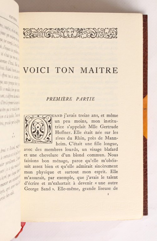 Voici ton maître