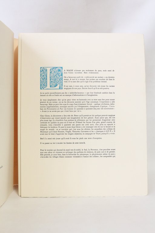 Voilà le pays magique ! Textes choisis de Jean Giono