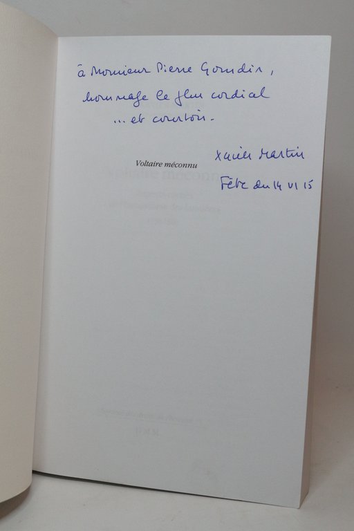 Voltaire méconnu, aspects cachés de l'humanisme des Lumières (1750-1800)