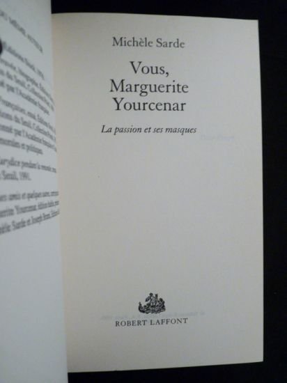 Vous, Marguerite Yourcenar