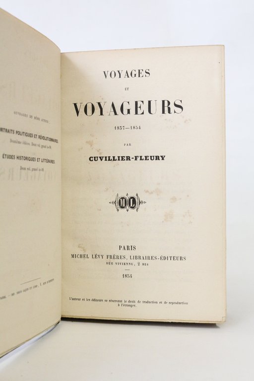 Voyages et voyageurs 1837-1854