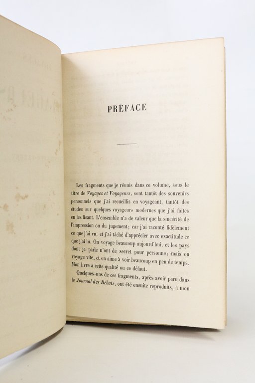 Voyages et voyageurs 1837-1854