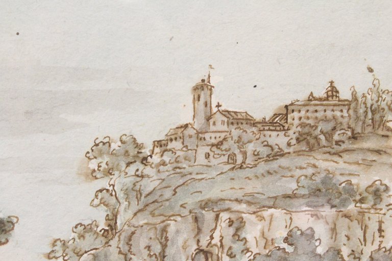 Vue d'Italie : Marine animée aux environs de Naples